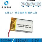 502030聚合物锂电池(250mAh)