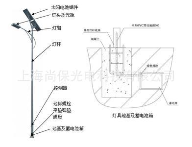 太阳能路灯安装电路图