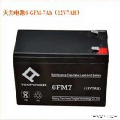 天力蓄电池ups不间断电源TOOPOWER控阀式铅酸蓄电池eps电源6GFM-12 12V12AH 太阳能光伏配套电池