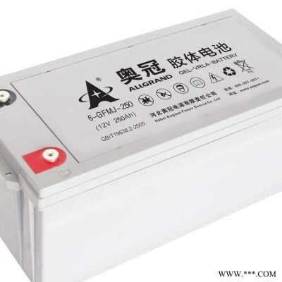 奥冠胶体蓄电池6GFMJ-100 12V100AH蓄电池太阳能 UPS EPS后备电源专用12V100AH电池