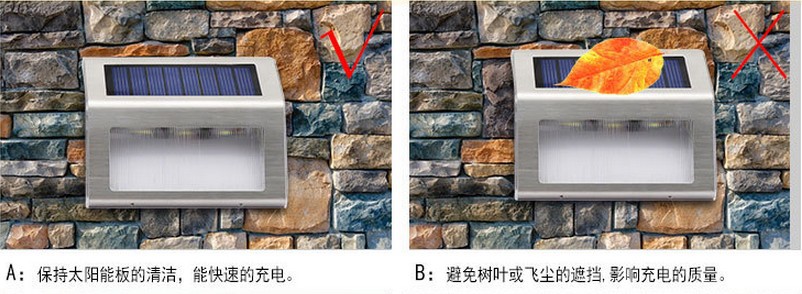 外贸热销款太阳能楼道灯阶梯灯sunpower太阳能步梯灯升级款太阳能示例图9