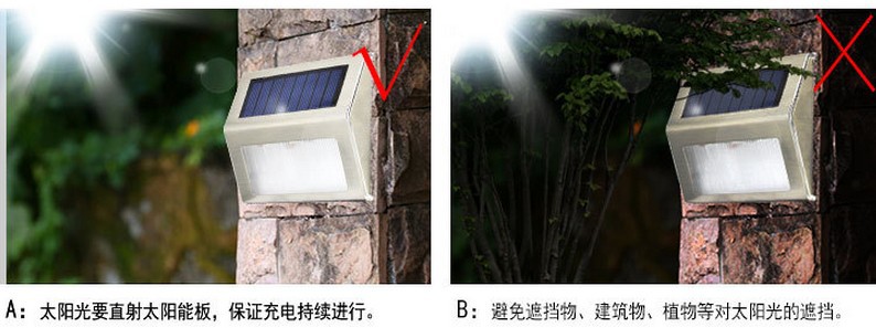 外贸热销款太阳能楼道灯阶梯灯sunpower太阳能步梯灯升级款太阳能示例图10